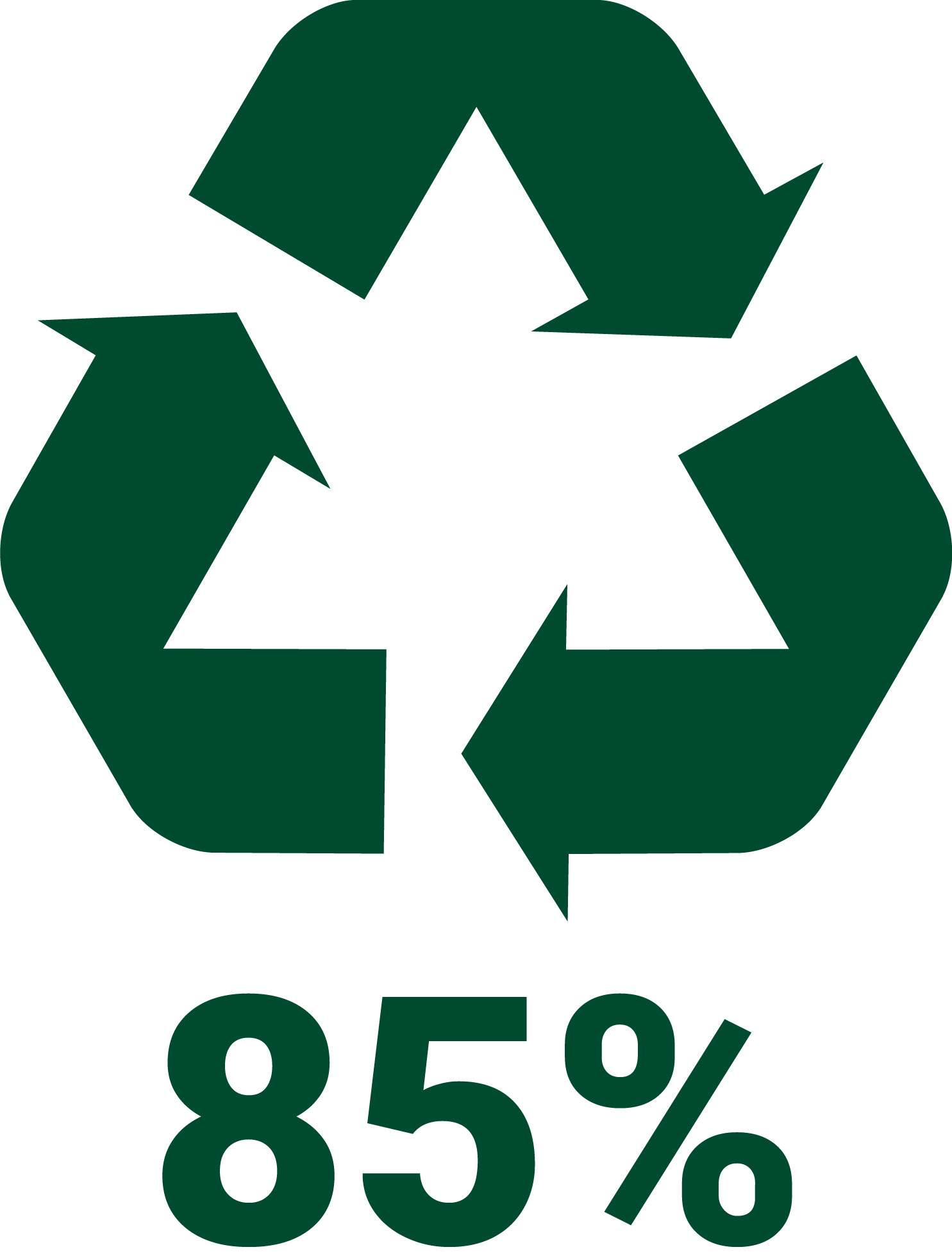 86% återvunnen kartong 86% återvunnen kartong list